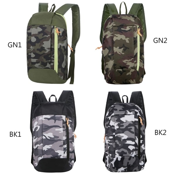 Reppu vuorikiipeilyyn Vetoketju Säädettävä vyö Leirintä Miehet Naiset Lapset Musta Camouflage 2