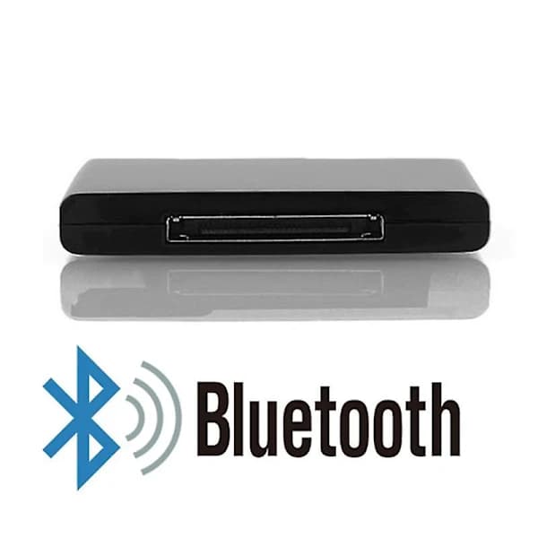 Bluetooth 5.0 Musikmodtager A2DP Trådløs 30-bens Dock-adapter til iPhone iPod Højttaler Sort