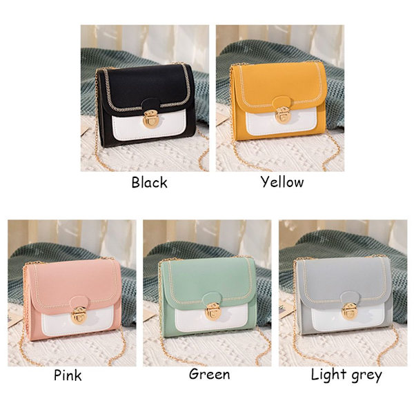 Mini Crossbody Väskor Dam Messenger Väska LJUSGRÅ Ljusgrå Light grey