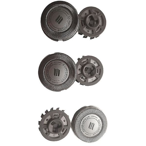 3 kpl parranajopään vaihtopäätä Philips S1000 S1010 S1020 S1050 -koneisiin