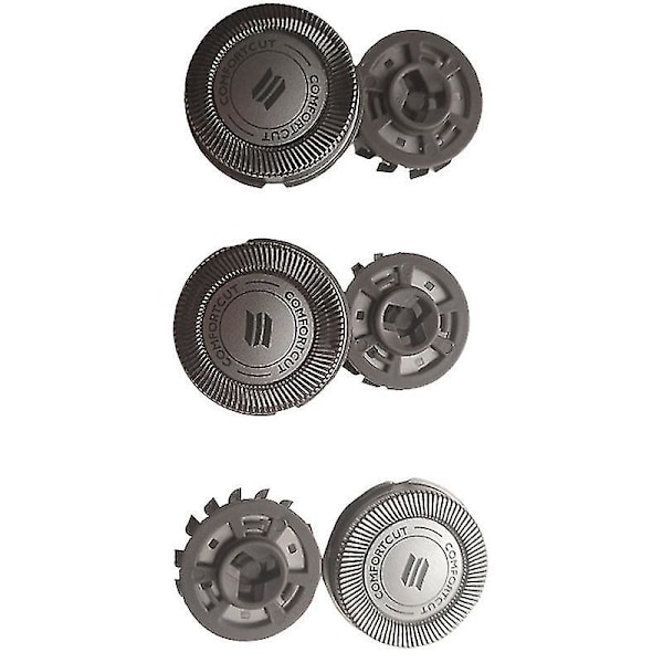3 st rakbladshuvud för Philips S1000 S1010 S1020 S1050