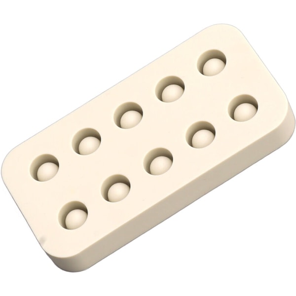 Dronningbie Ymptekopper Silikonform Birøkt Bivoks Dronningcellekopper 2 Rader Lagingsform 96 x 48 x 14 mm, DUBUNS