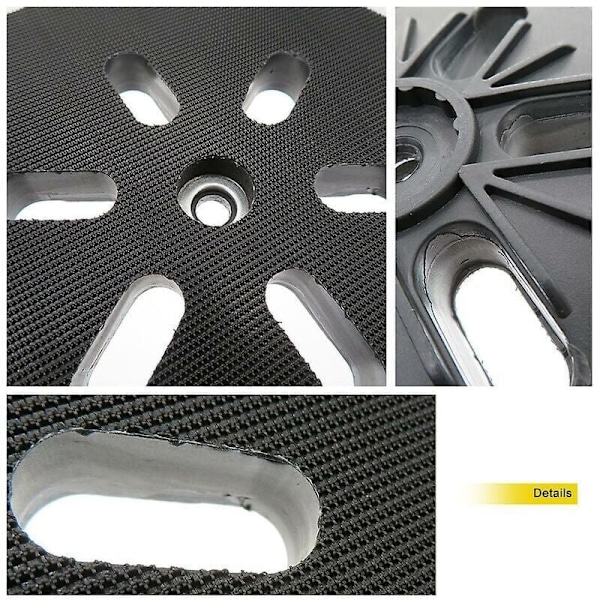 150 mm Slipplatta - För Bosch Gex 150 Ac, Pex 15 Ae, Gex 150 Turbo Excenterslip - 150 mm med skruvar Poweka, DEBUNS