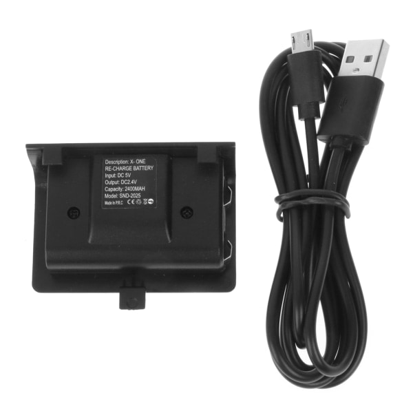 Nytt NI-MH 2400MAH Charger Kit Uppladdningsbart batteripaket + USB -kabel för Xbox One