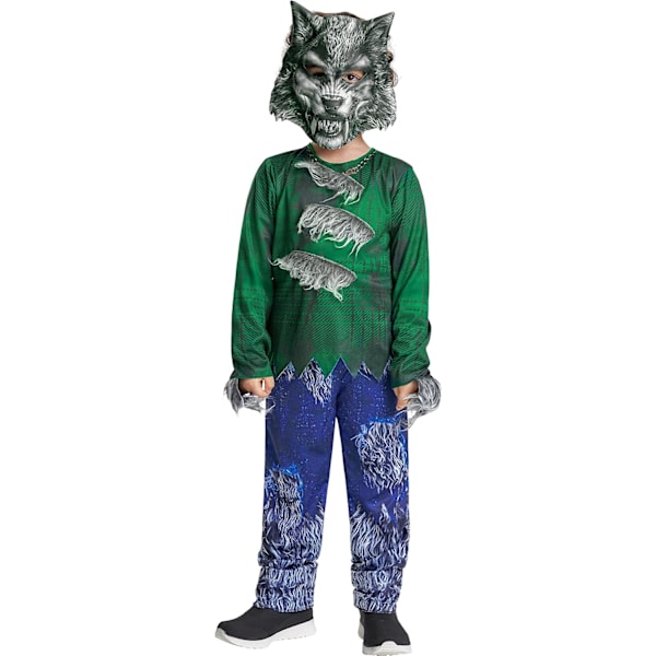 Halloween-susien asut lapsille - Poikien fantasia-asut, metsäsotilaan naamioasut pojille ja tytöille, 3-10 vuotta varg 7-8 anni