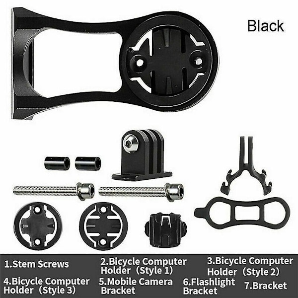 Qqdd Bästa Tek Garmin Edge Förlängd Framfäste Kompatibel Med Gopro Cykelstyren Kompatibel Med Niterider Adapter-Bra