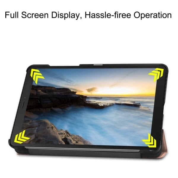 IC Samsung Galaxy Tab A 8.0 - Kolminkertainen suojakotelo - Ruusukulta Ruusukulta Ruusukulta