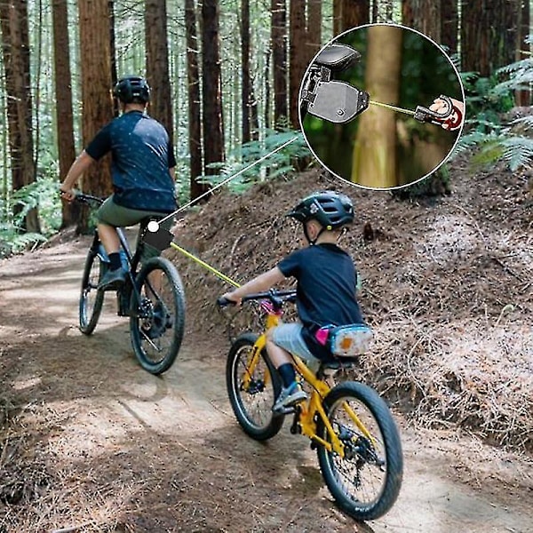 Cykelbogseringssystem Barn Retractable Bike Bungee Tow Rope, Mtb & Cykling Stretch Pull Strap För Att Cykla Längre Med Dina Vänner Barn