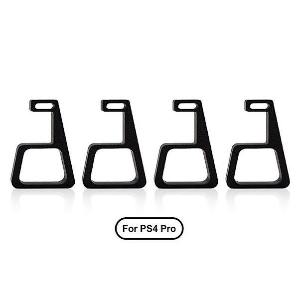 Svart horisontellt stativ för Sony PS4/Slim/Pro-konsol 4 st svarta horisontella stativhållare