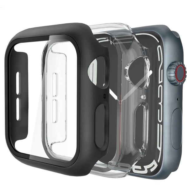 2-pack hårt PC- case kompatibelt för Apple Watch SE/Series 6/5/4 40mm