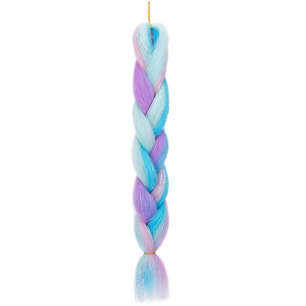 24 tommers flettehår extensions syntetisk ombre hekle fletter hår DIY jumbo flette for kvinner