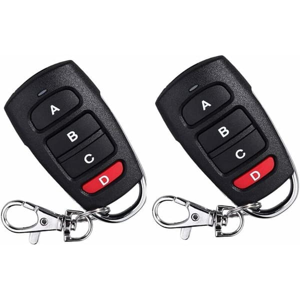 2-pack Universal Ersättningsfjärrkontroll för Elektrisk Garageport 433 MHz
