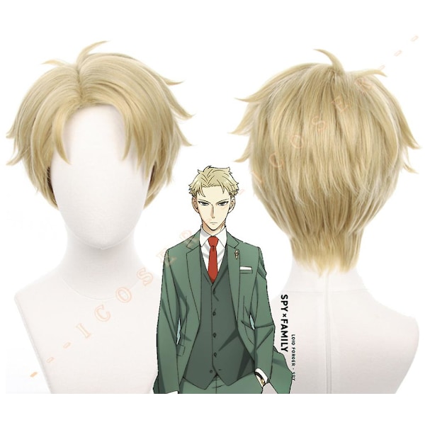 Spy Family Loid Forger Twilight Cosplay Peruk för Man och Pojkar