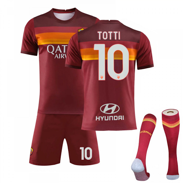 20/21 Roma Hemmatröja Set Barn Vuxna Fotbollströjor