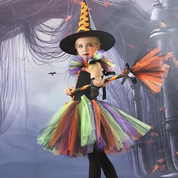 IC Halloween Carnival tyttö prinsessahame cosplay. Oranssi M