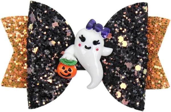 Halloween hårspänne för flickor, Halloween-accessoarer fladdermus pumpa dödskalle