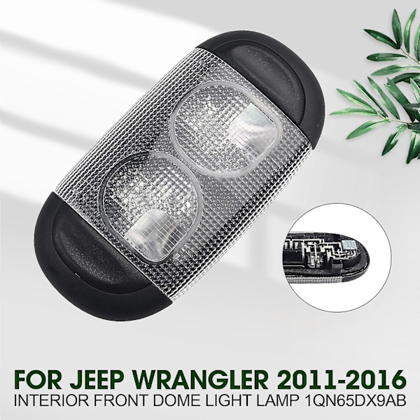 Passer til 2011-2016 JEEP WRANGLER INTERIØR FRONT DOME LYS LAMPE 1QN65DX9AB
