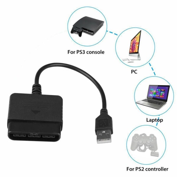För Ps1 Ps2 Playstation 2 Joypad Gamepad till Ps3 PC USB kontroll