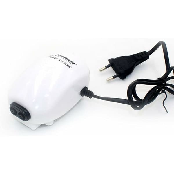 3W 220V Dubbla Hål Syresättning Akvarium Luftpumpar, Ultra Tyst, 4L per Minut Flödeshastighet, Justerbart Luftflöde, för 60L-100L Akvarium