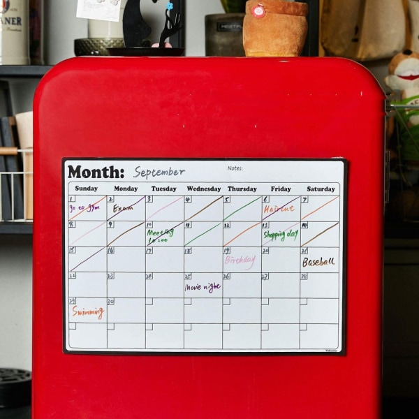 IC Magnetisk kalender för kylskåp, magnetisk kalender för köket