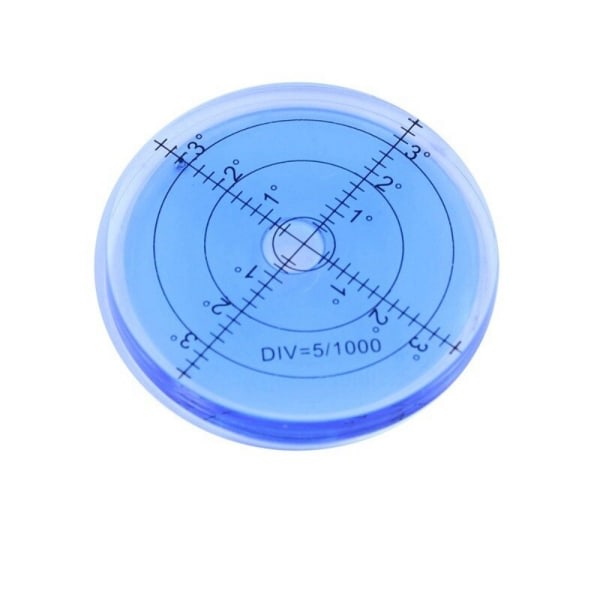 Cirkulär Bubble Level Reader Rund Bubble Vattenpass BLÅ blå