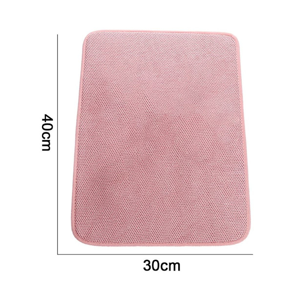 Oppvaskunderlag i mikrofiber, superabsorberende tørkematte i rosa