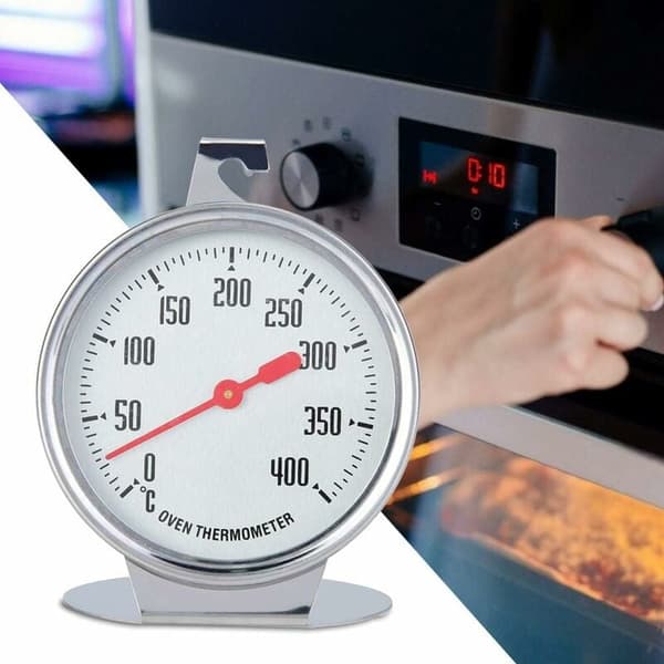 Ugnstermometer, rostfritt stål direktavläst ugn grill övervakningstermometer kökstermometer för matlagning