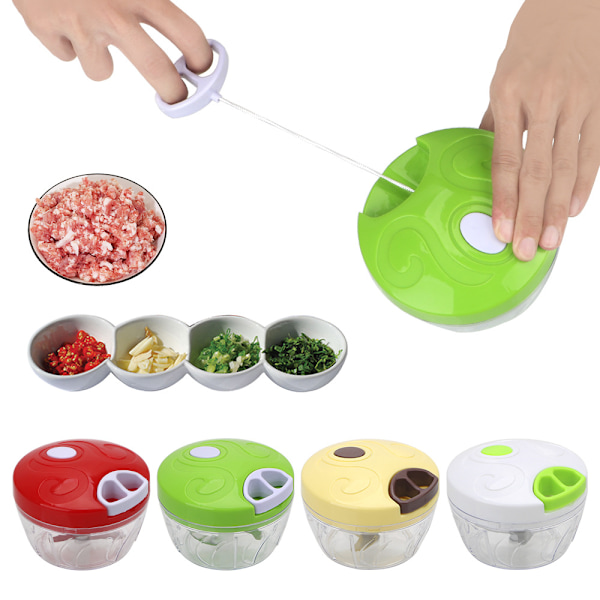 Kök Verktyg Mincer Slicer Shredder Vitlök Lök Slicer Red
