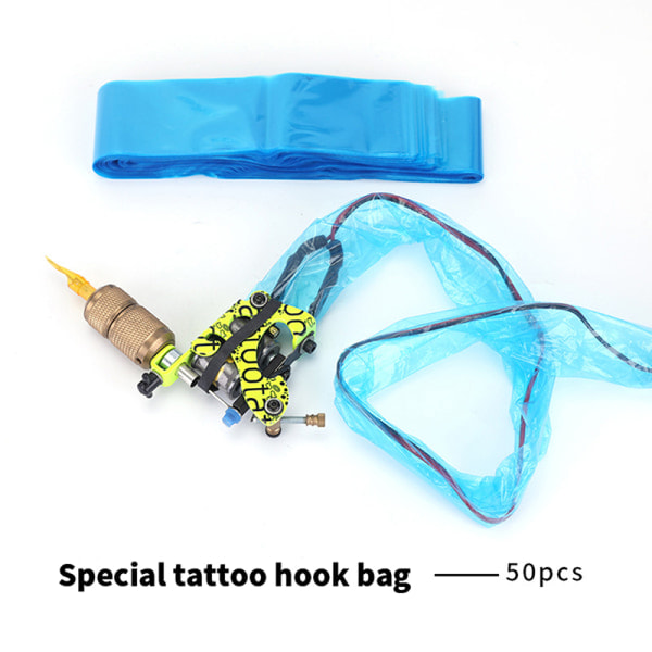 IC 50kpl Sinisiä kertakäyttöisiä hine Clip Cord -suojapusseja