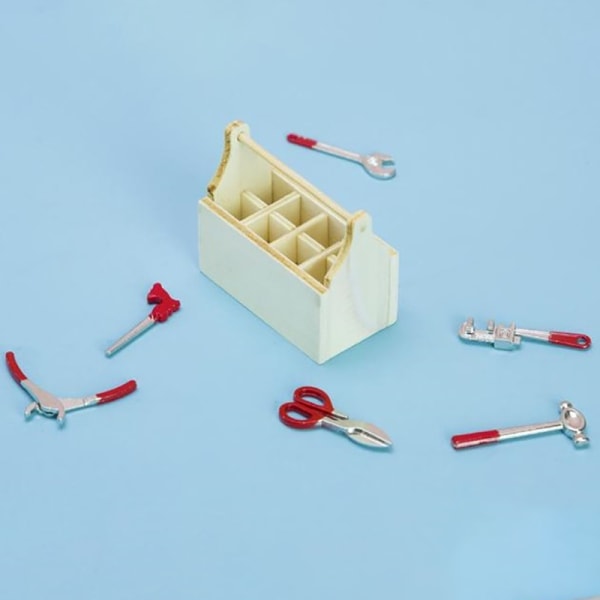 IC 1/12 Dukkehus Miniatur Mini Reparationsværktøj Simuleringsværktøjskasse M A5