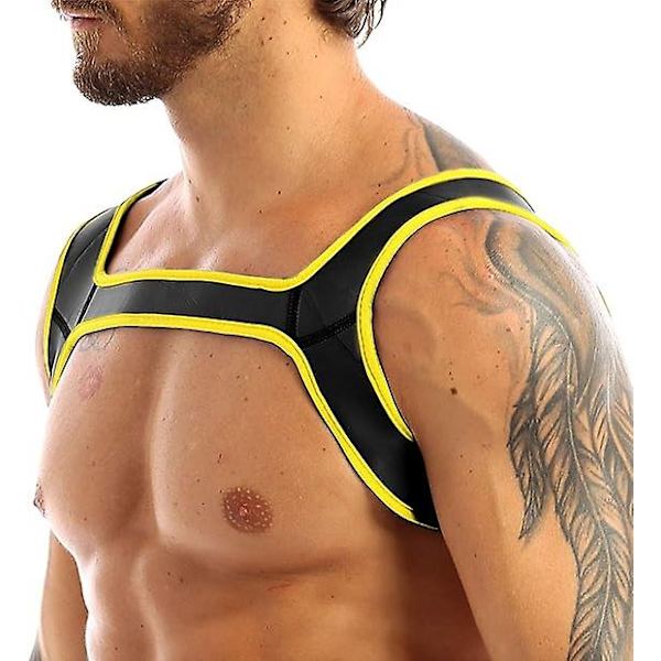 Herr Neopren Cotumes Justerbar Sele Sele Musklerskydd Clubwear