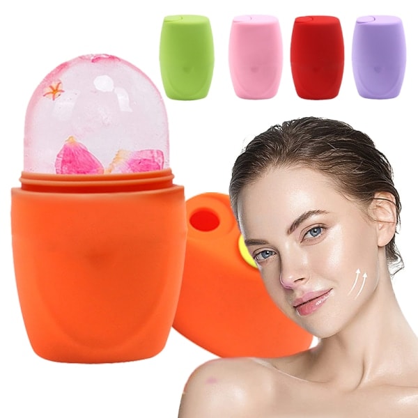 IC Silikone Ice Face Roller Hudpleje Ansigtsmassager Isterningebakke