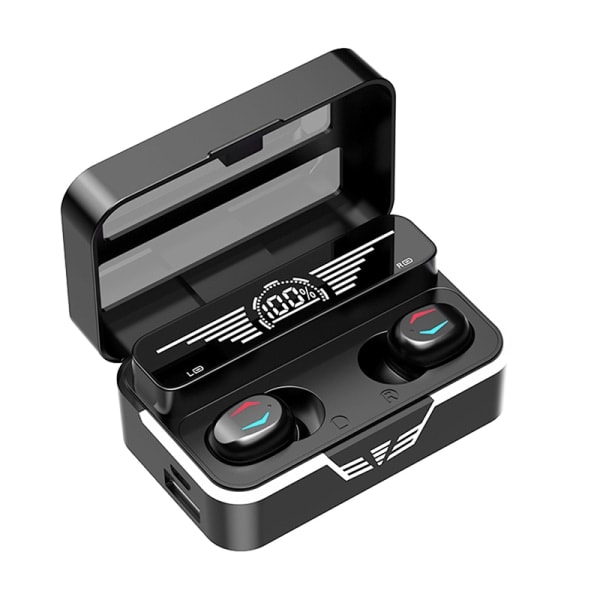 IC Trådlösa in-ear hörlurar Bluetooth-headset Lång batteritid sta svart