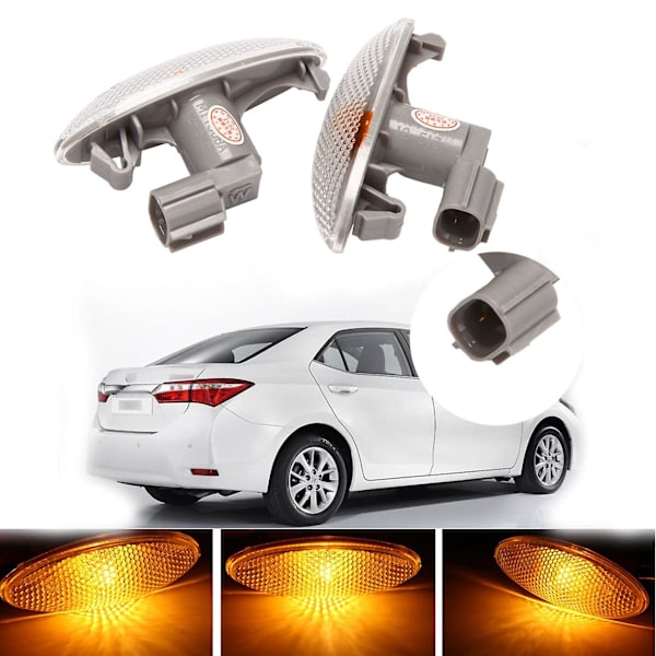 Auton sivuvilkun valot Amber-ilmaisin Yaris 2005-2011 81730-0D032