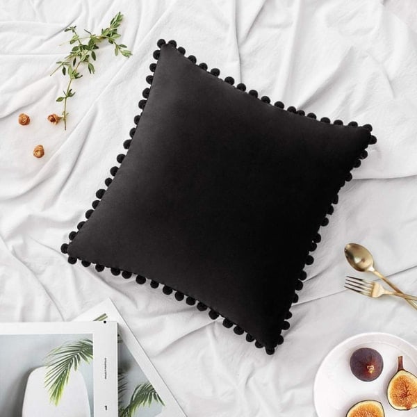 IC Sett med 2, myk kordfløyel dekorativt putetrekk, sovesofa stol hjemmeinnredning 30x40cm