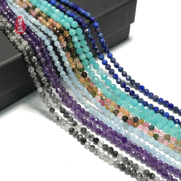 165 ST Ametyst Krystal Perler Runde Løse Sten Perler 2mm