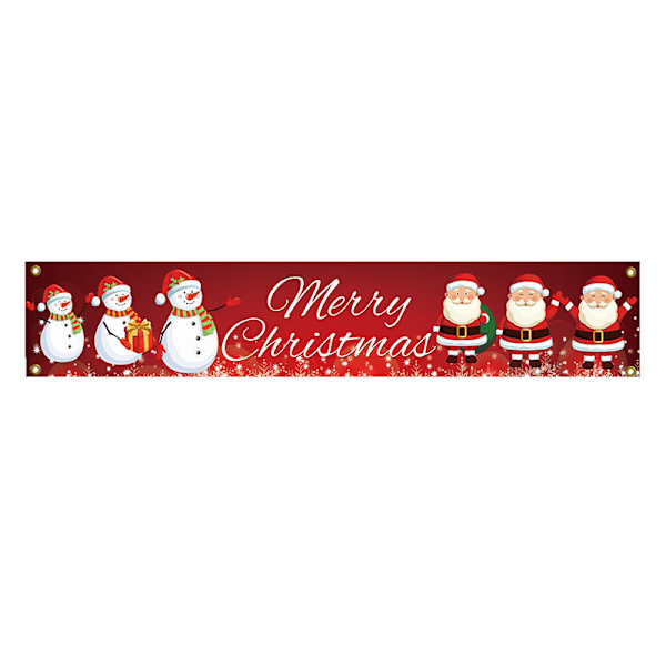 New Christmas banner holiday party banner background cloth New Year decoration pull banner door curtain MJ51