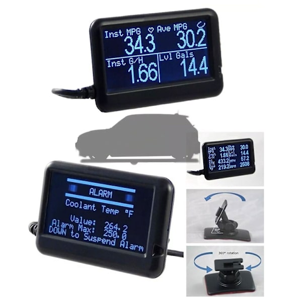 Gen 2 Mini R56 Ultra Gauge EM Plus OBD II, OBD2 Code Scan Tool - UltraGauge v1.4, 50% rabatt