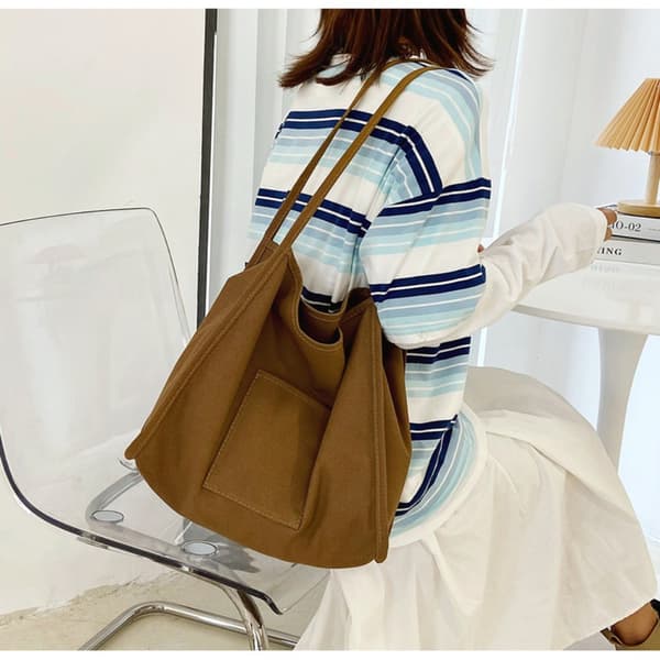 Ostoskassi Tote Bag RUSKEA ruskea brown