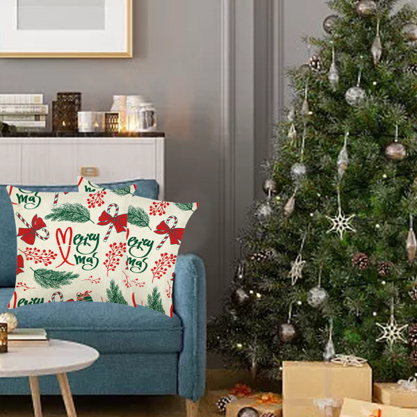 IC 4 stk Trykt Linstoff Putetrekk Hall Sofa Soverom Gave