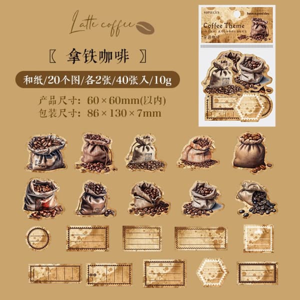 Daglig Planlegger Scrapbook Klistremerker Scrapbook Klistremerker Kaffe