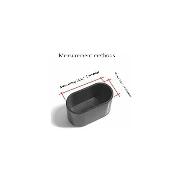 Stolsbensskydd, Ovala Silikonmöbelfötter Skydd Bordsskydd Golvskydd mot Repor, 8-24 st - Transparent/24 st 15X30 mm