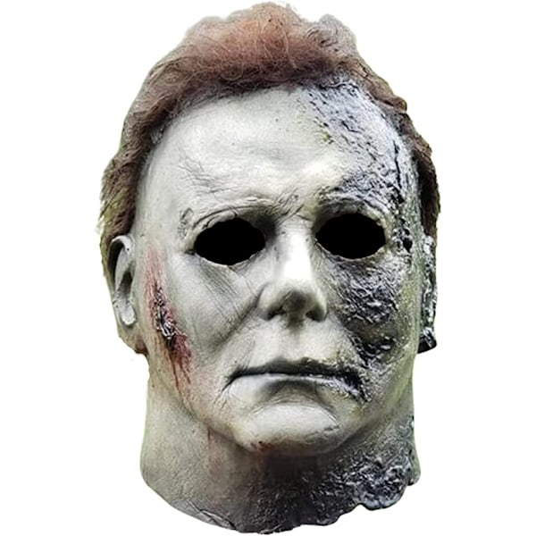 Halloween 2023 ny månsken panik dödar Mike Meyer Myers skräck latex mask huvudöverdrag gray