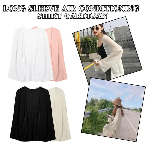 Sommarstickad kofta tunn cardigan ROSA Rosa Pink