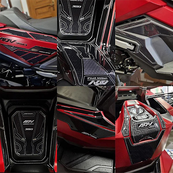 For Honda Adv 350 Adv350 2022 2023 Motorsykkel 3d Epoxy Klistremerke Beskyttelsessett Tankpute Anti-ripe Dekal Sklisikker