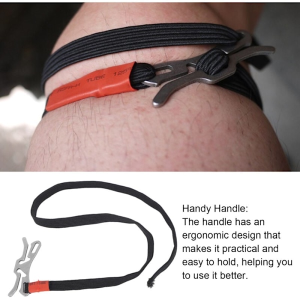 Clip-on Tourniqueter Snabb Hemostas Enhandsmanövrering Expanderbar Clip-on Tourniquet för Inomhus- och Utomhusaktiviteter, DUBUNS