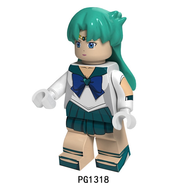 PG8156 Anime Mizuno Ami Tsukino Kanin Hino Skønhedsdumme Lille Partikel Byggeklodser Legetøj 8pcs