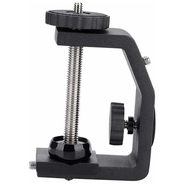 Kraftig justerbar C-formad klämma av legering och gummi, C-klämma, C-formad monteringshandtag med 1/4\" skruv