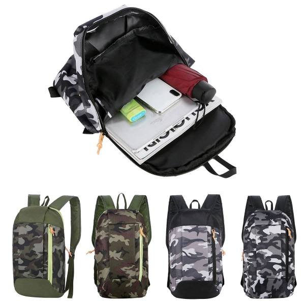Reppu vuorikiipeilyyn Vetoketju Säädettävä vyö Leirintä Miehet Naiset Lapset Musta Camouflage 2