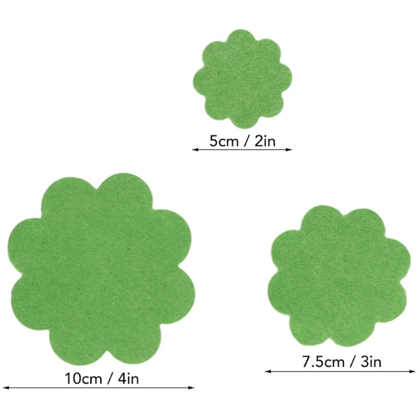 150 st Blomkruka Dräneringsdynor Blomkruka Mattor Andningsbara Vattengenomsläppliga Bonsaikruka Mattor 5cm 7.5cm 10cm Grön DUBUNS